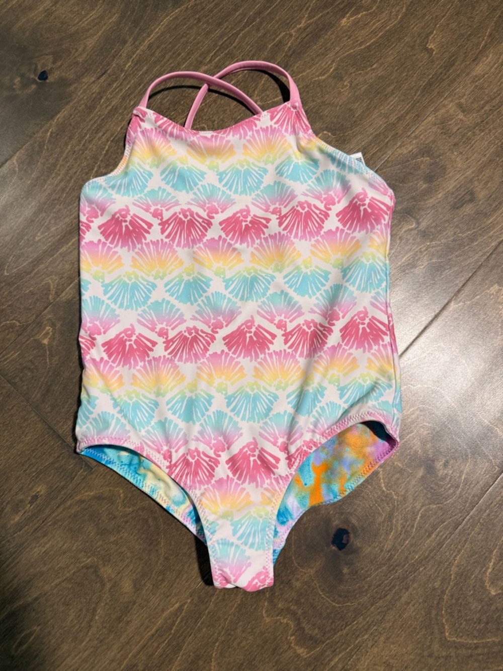 Lands' End Girls'  One-Piece Reversible Swimsuit